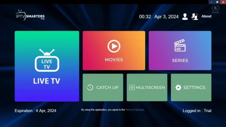 IPTV Smarters Pro Windows interface