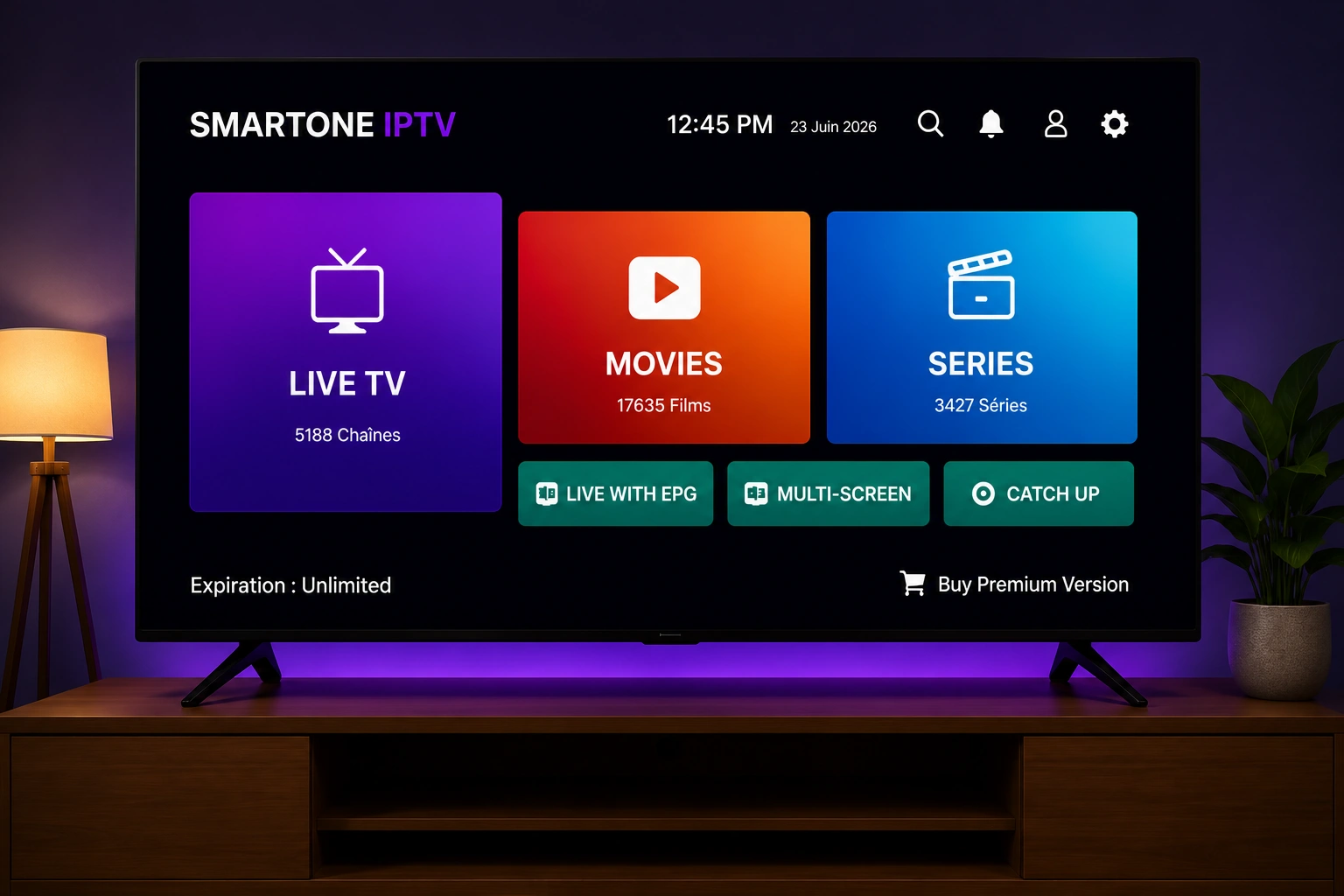 SmartOne IPTV sur Samsung Smart TV