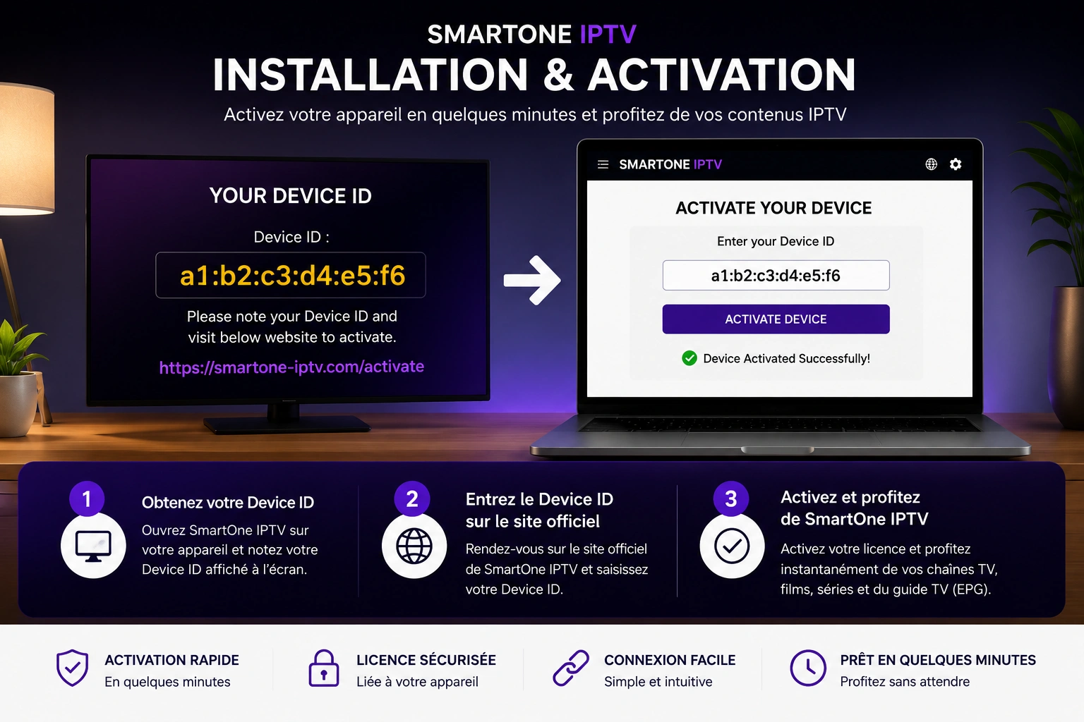 Installation de SmartOne IPTV sur Samsung Smart TV
