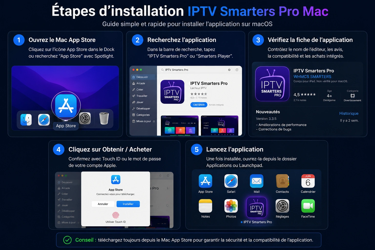 Étapes d’installation IPTV Smarters Pro Mac