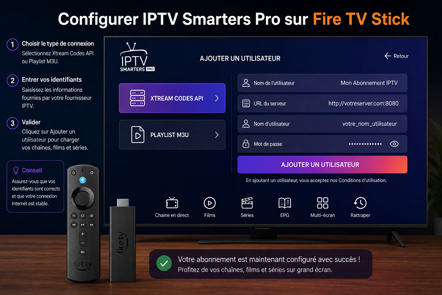 Installer IPTV Smarters Pro sur Fire TV Stick