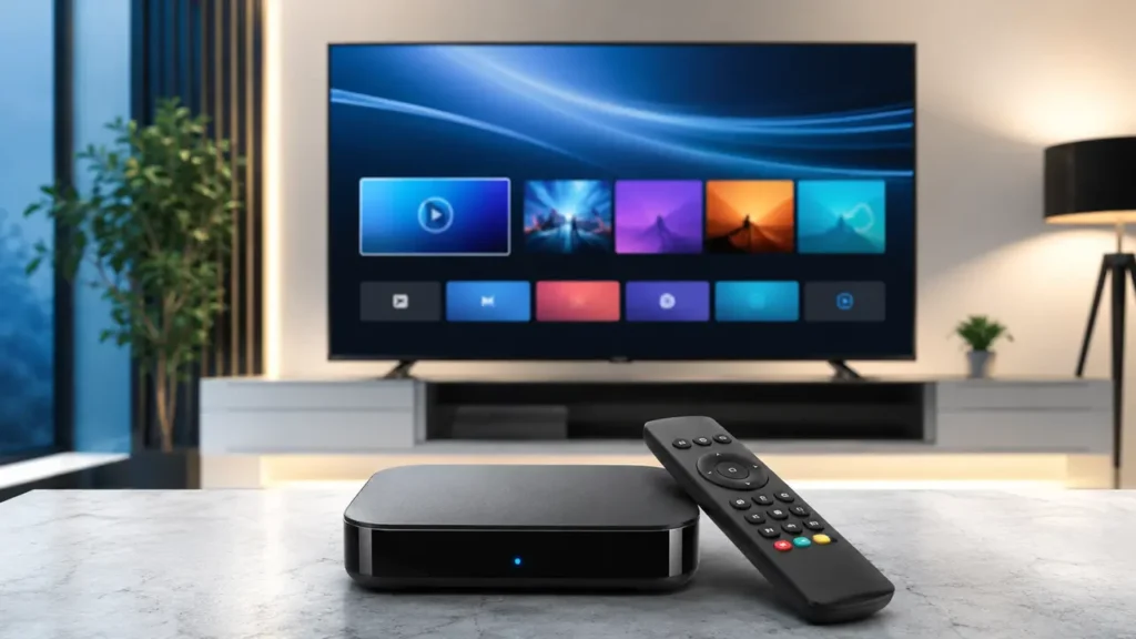 Box IPTV ou Smart TV avec interface de lecture compatible