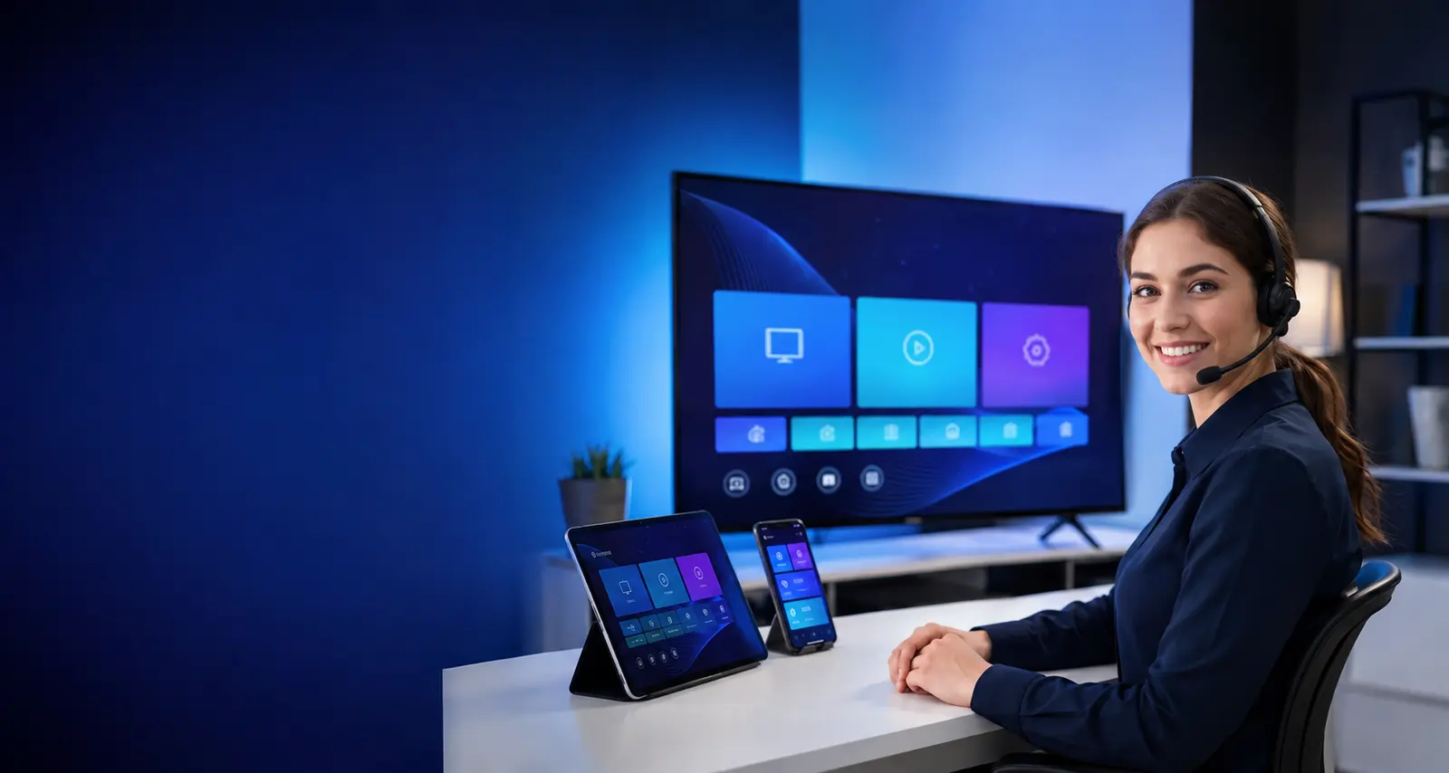 Conseillère du support Smarters IPTV Pro avec appareils compatibles