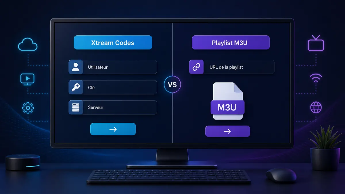 Configuration Xtream Codes et playlist M3U sur Windows